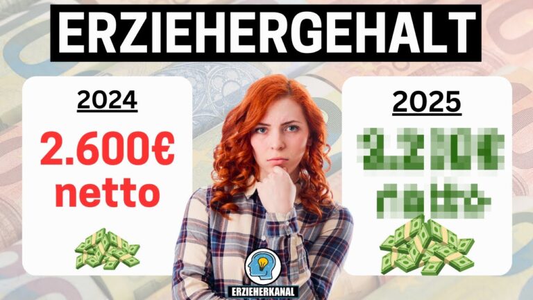 Erzieher Gehaltstabelle: Ein Überblick über Verdienstmöglichkeiten